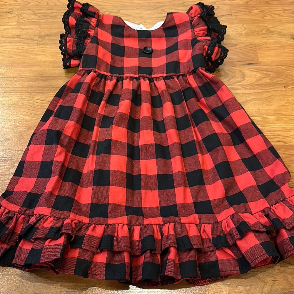 Toddler girls holiday dress size 4T.